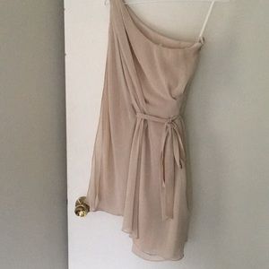 Boutique one-shoulder semi-formal dress